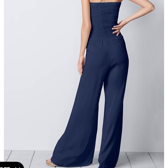 Sold elsewhere Lace Inset Jumpsuit M Navy Blue Brand New - Picture 4 of 11